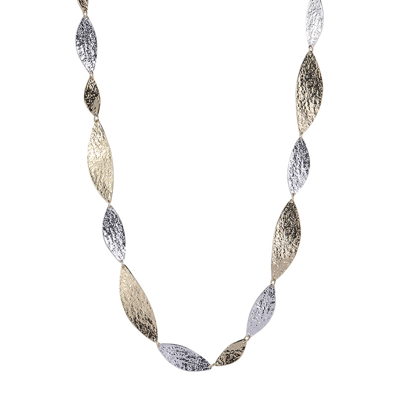 外贸跨境专供热销欧美轻奢气质高级设计感不规则几何合金女士项链详情7