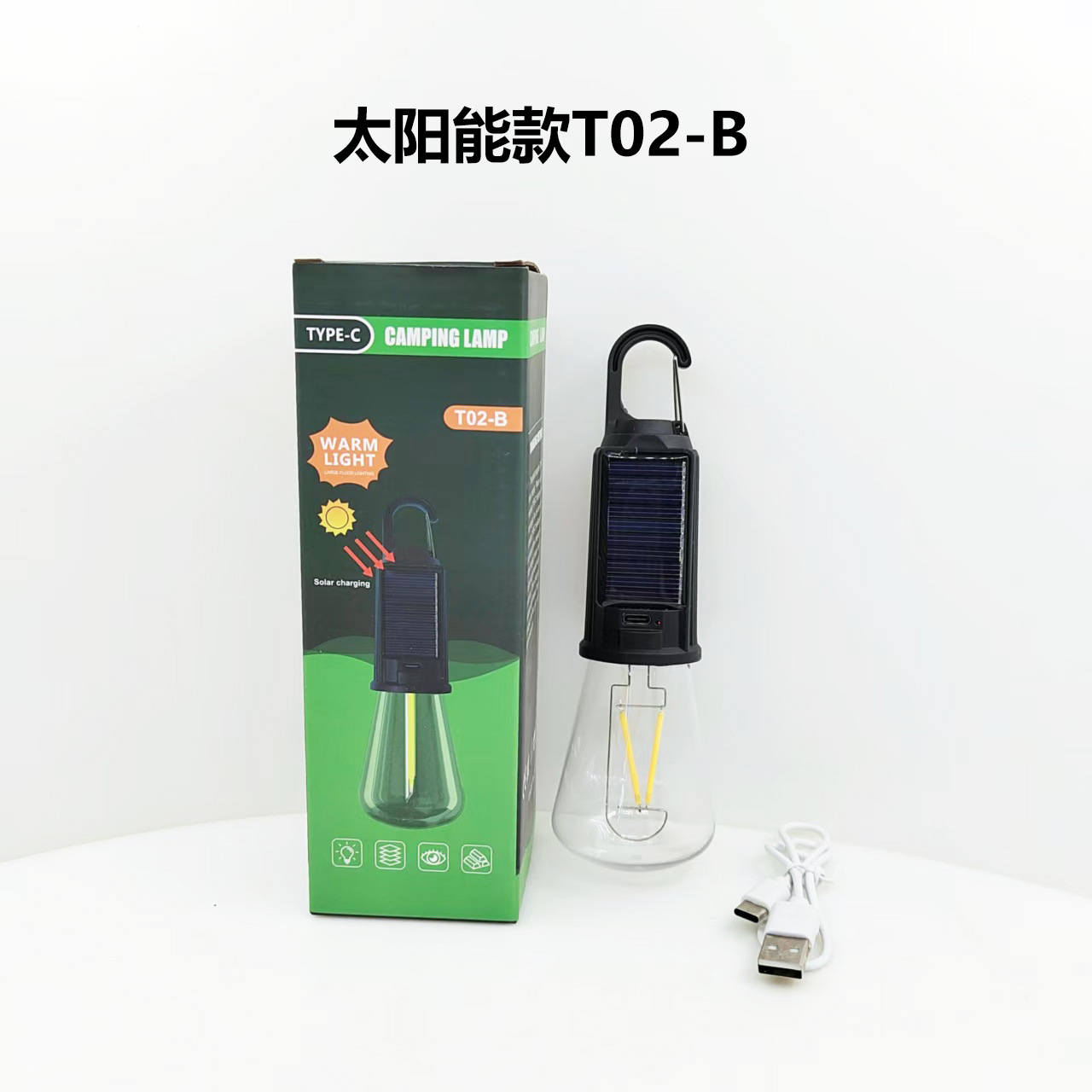 Mountain outdoor LED solar charging lamps, tungsten filament warm white light tents, night market camping lamps, sports camping supplies pic 10