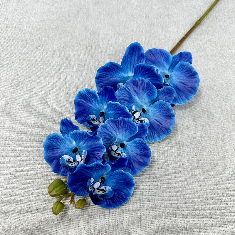 跨境新品仿真蝴蝶兰餐桌装饰客厅摆件假花婚庆影楼摄影道具人造花详情9