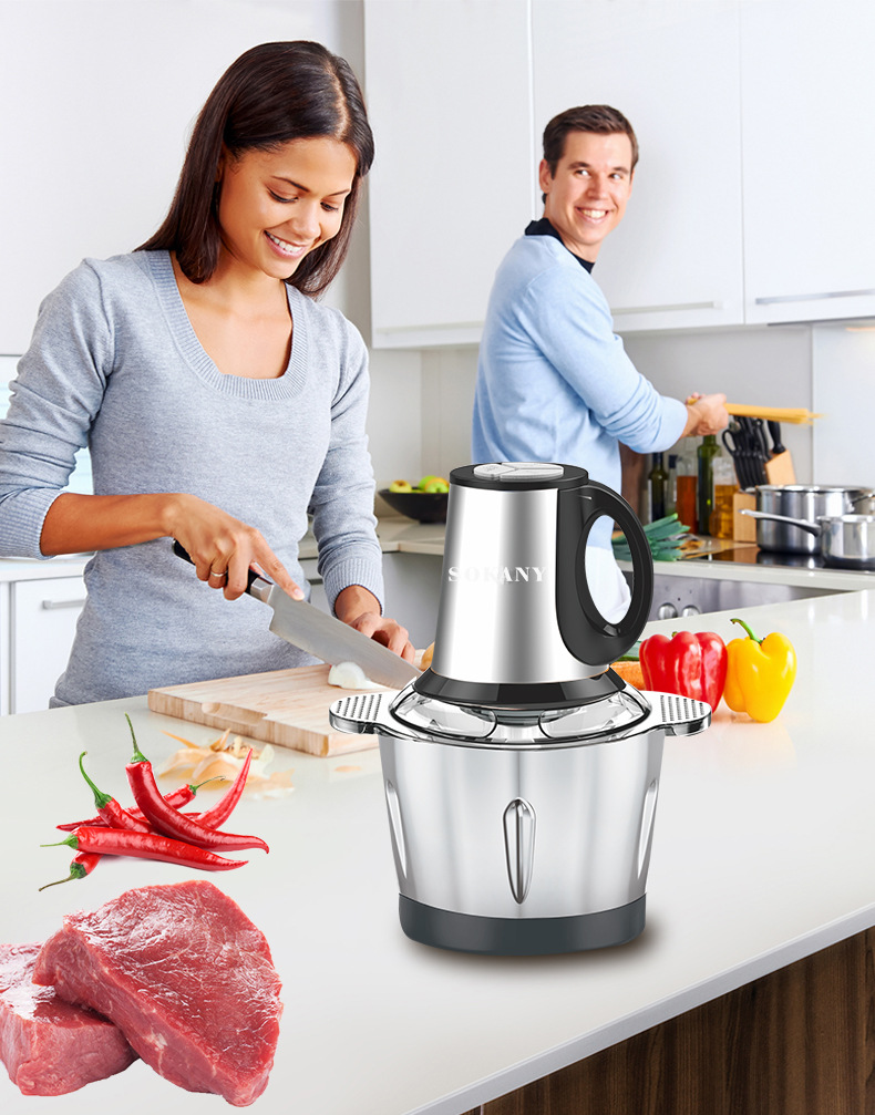 SOKANY 7011NEW Electric Household 3L meat grinder, vegetable cutter, multi-functional kitchen food processor pic 5