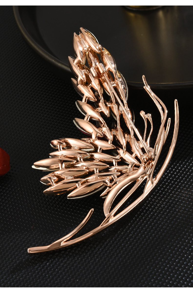 新款秋冬季高档法式渐变蝴蝶奥地利水晶优雅气质蝴蝶胸针胸花配饰详情17