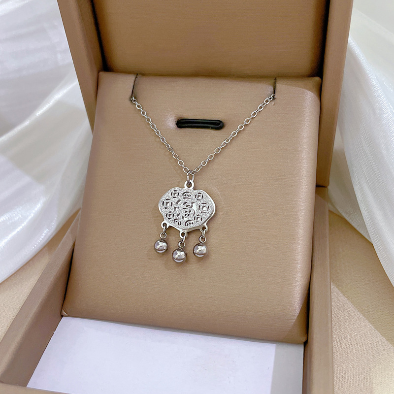 【通体钛钢】几何动物气质个性极简风炉内真金项链女ins锁骨链详情11