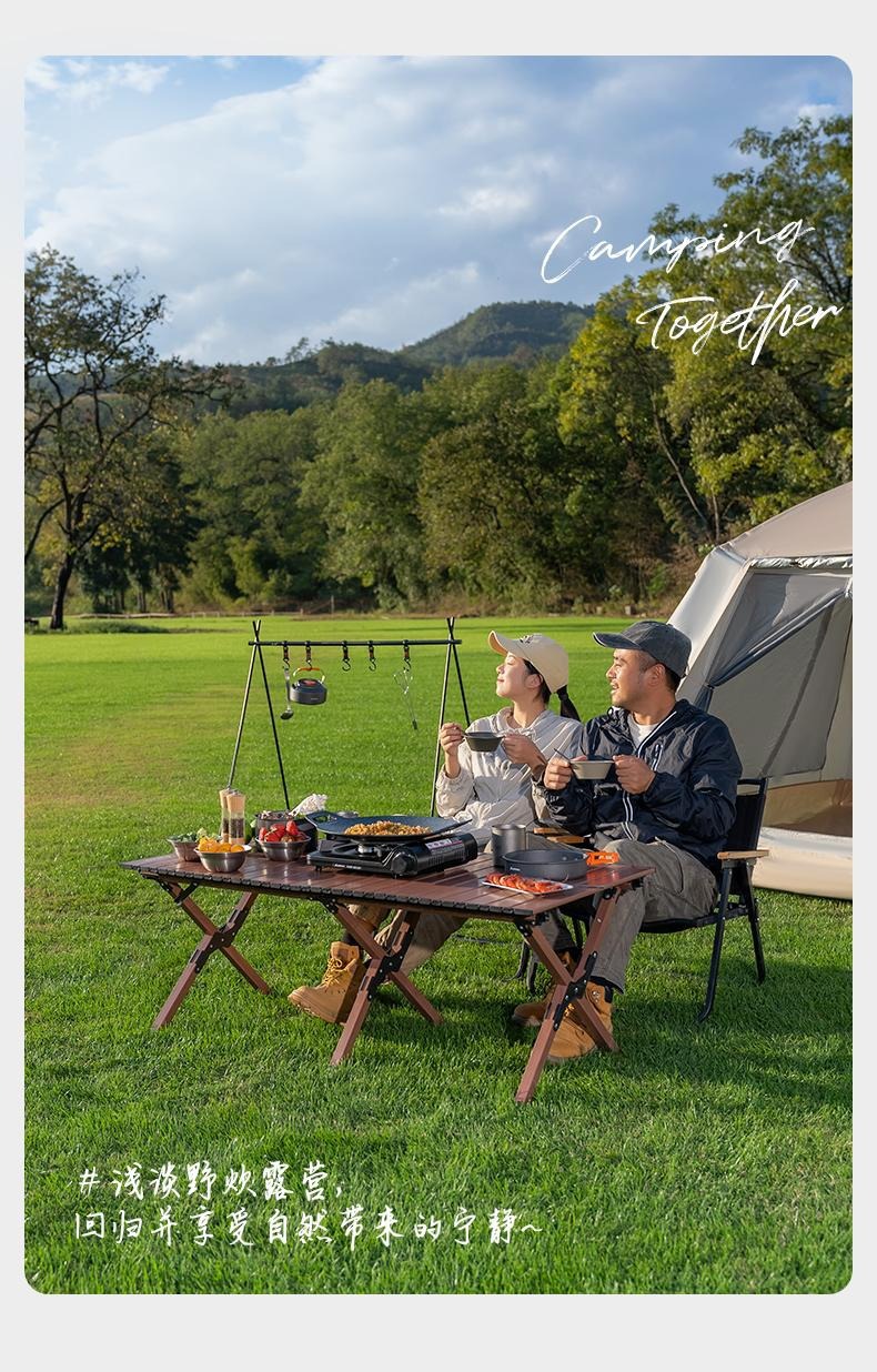 Portable gas card stove for household outdoor use, magnetic stove, cookware, gas for outdoor camping, gas stove pic 2