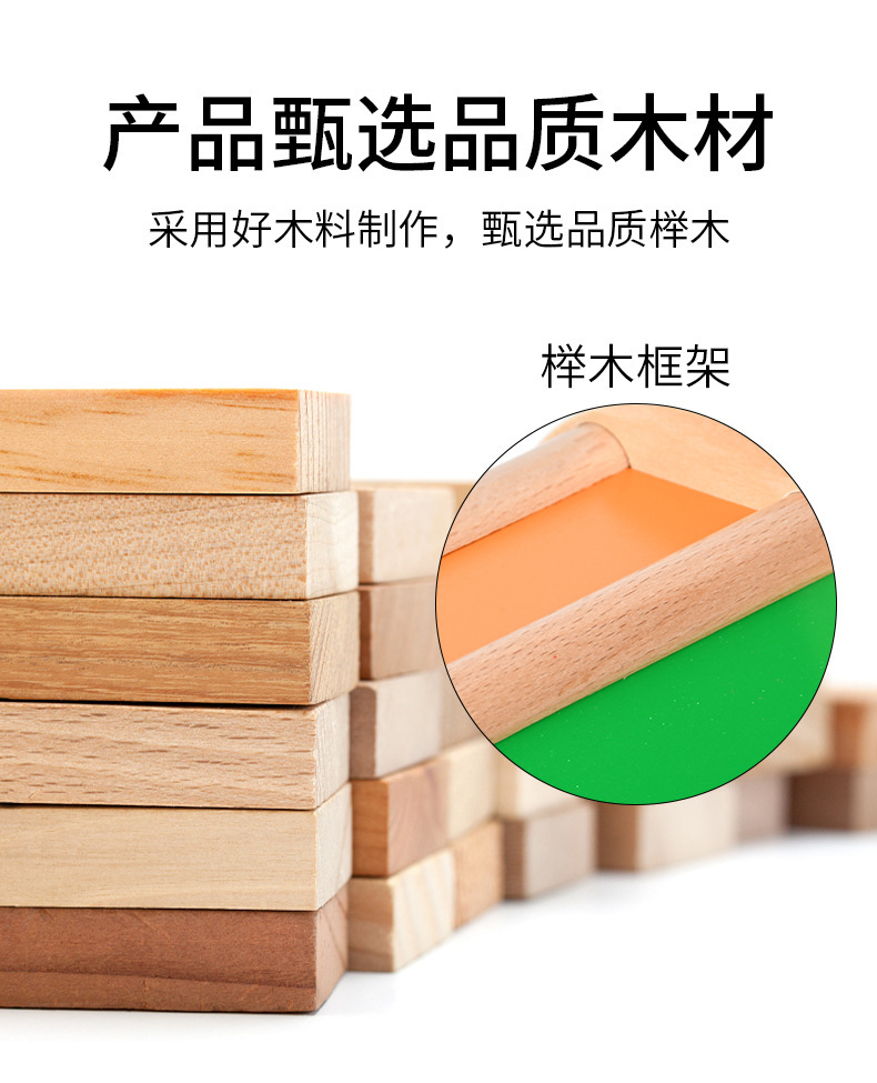 跨境新品蒙氏教具蒙台蒙特梭利木制纺织鼓早教趣味玩具幼儿园益智详情7