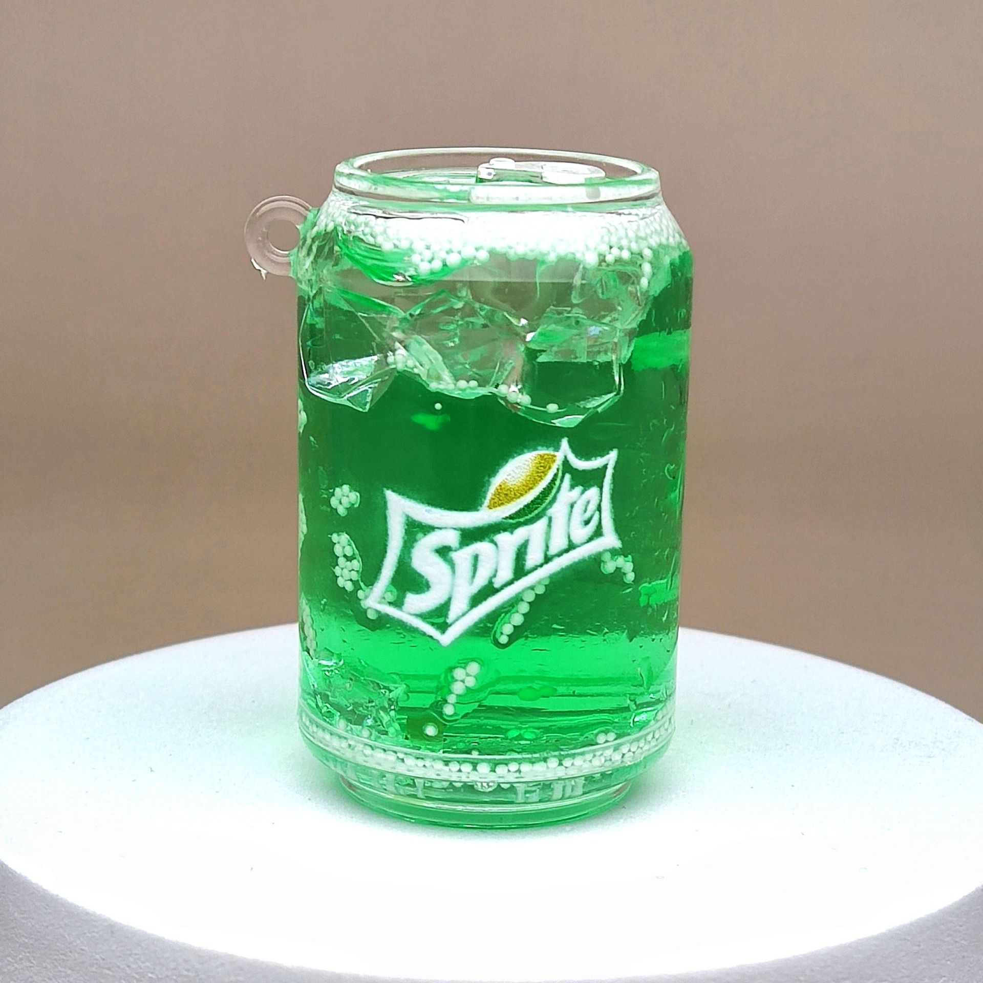 创意亚克力入油流沙瓶易拉罐汽水钥匙扣汽车配饰桌面摆件饰详情8