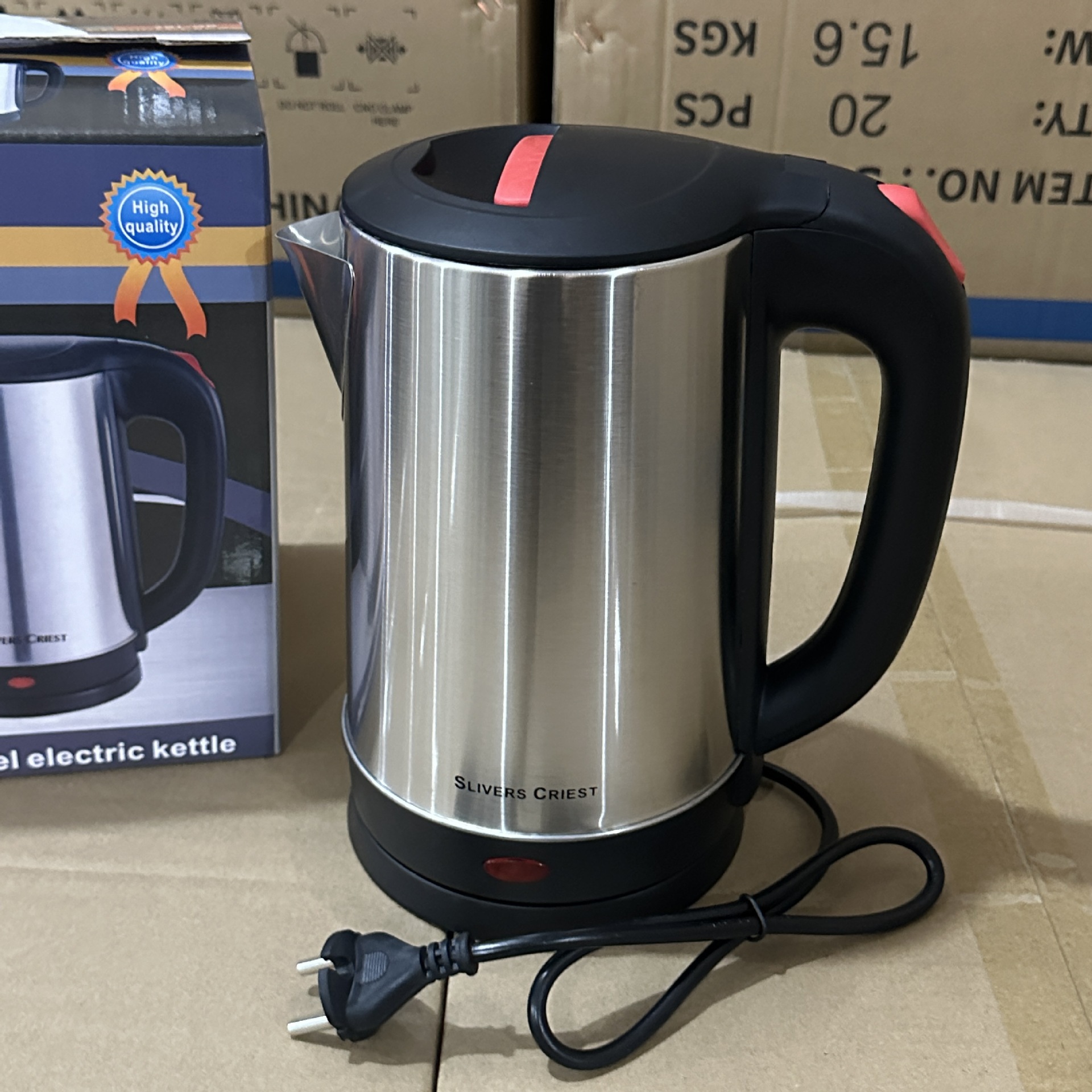 外贸出口electrickettle不锈钢2.3L电热水壶内钢盖电热水壶跨境详情18