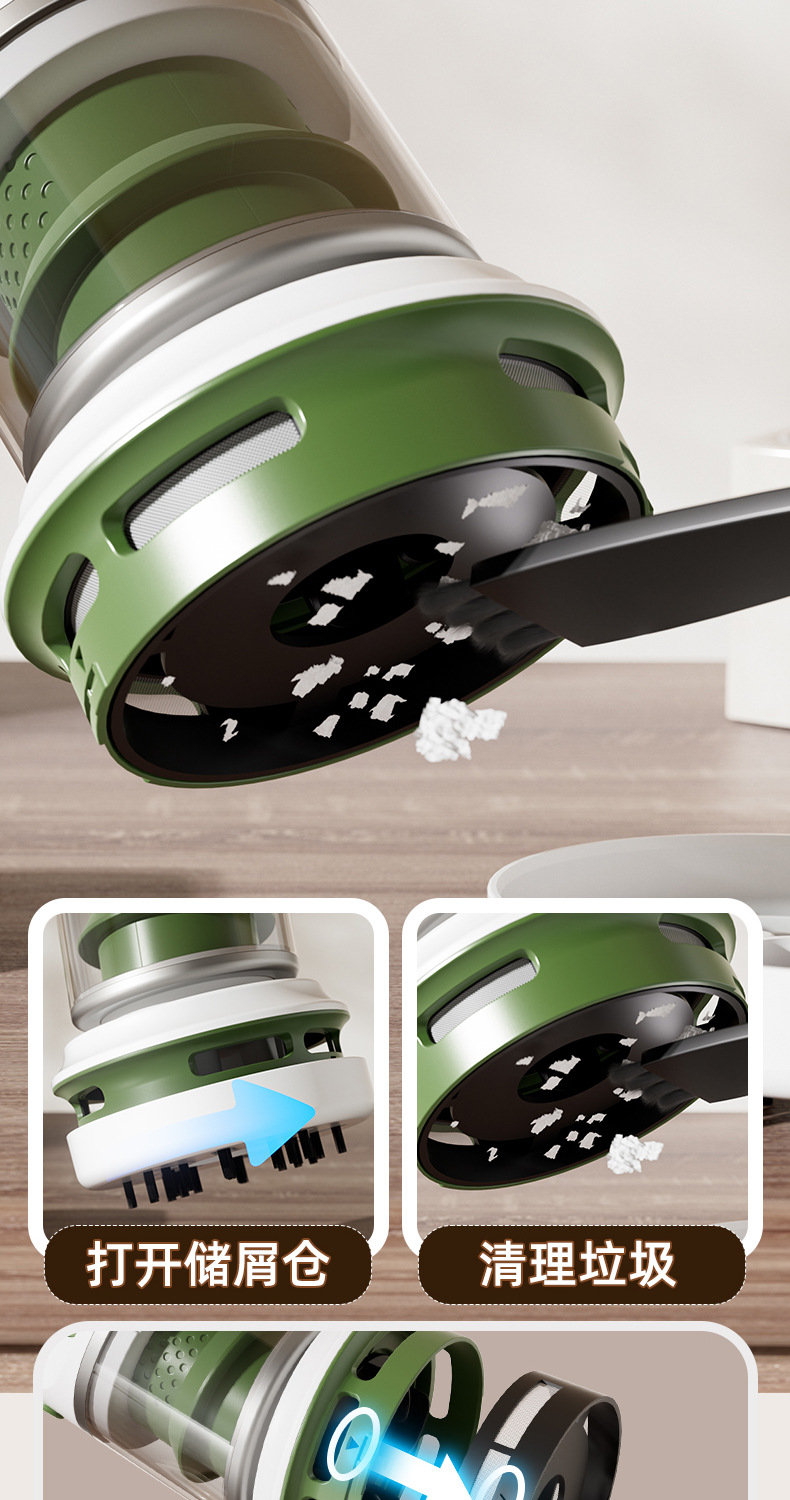 Wholesale of best-selling mini desktop multi-functional vacuum cleaners with USB charging, portable cleaning gifts for office, study and home use pic 8