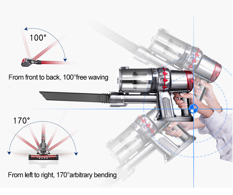 Handheld vacuum cleaner, high-power car wireless, super strong suction, dual-purpose car and home, mini handheld portable pic 10