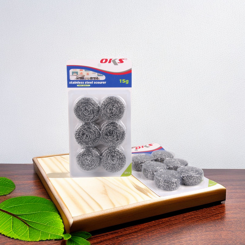 家用钢丝球不锈钢清洁球锅刷洗碗刷钢丝球厨房洗碗清洁球OKS详情5