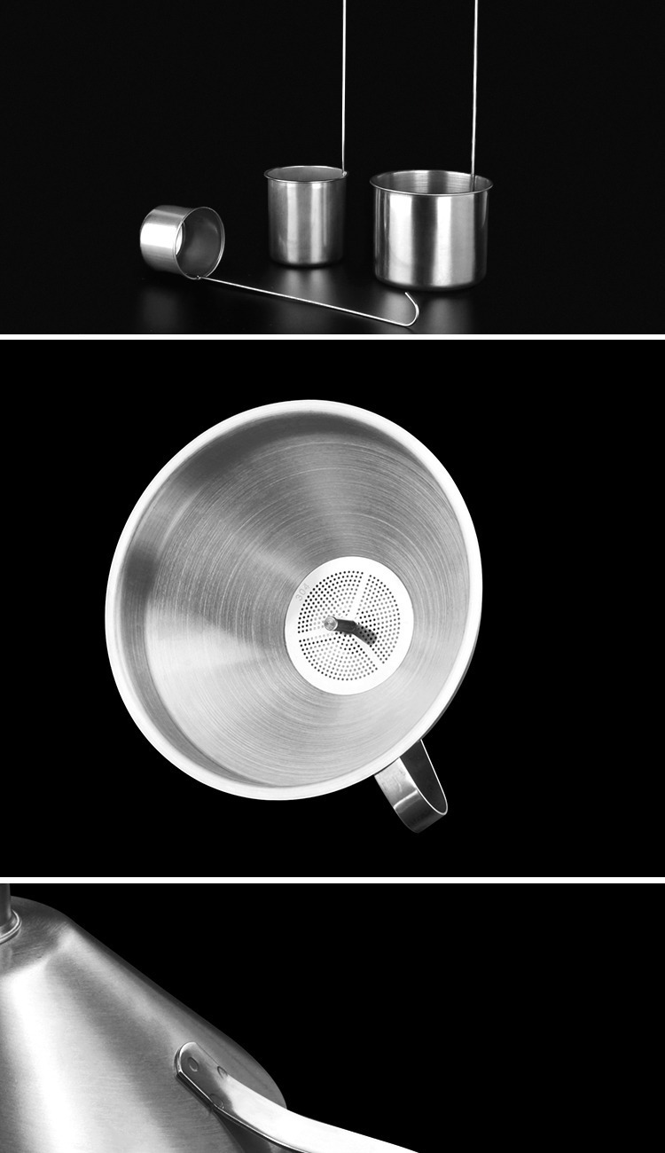 One-piece consignment with free shipping/Fanyi Household kitchen funnel, wine hanging, edible wine whisker, long handle, large stainless steel wine spoon pic 5