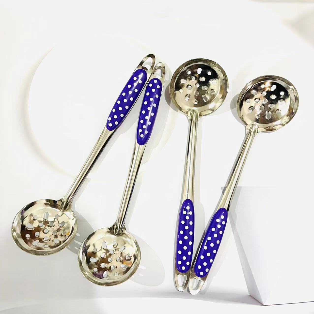 【 Zone 2-10 】 Full Sky Star strainer 10/ bundle 1500/ piece Full Sky Star strainer metal spoon Household kitchen Long handle hot Pot Spoon Strainer spoon 1 yuan supply pic 3