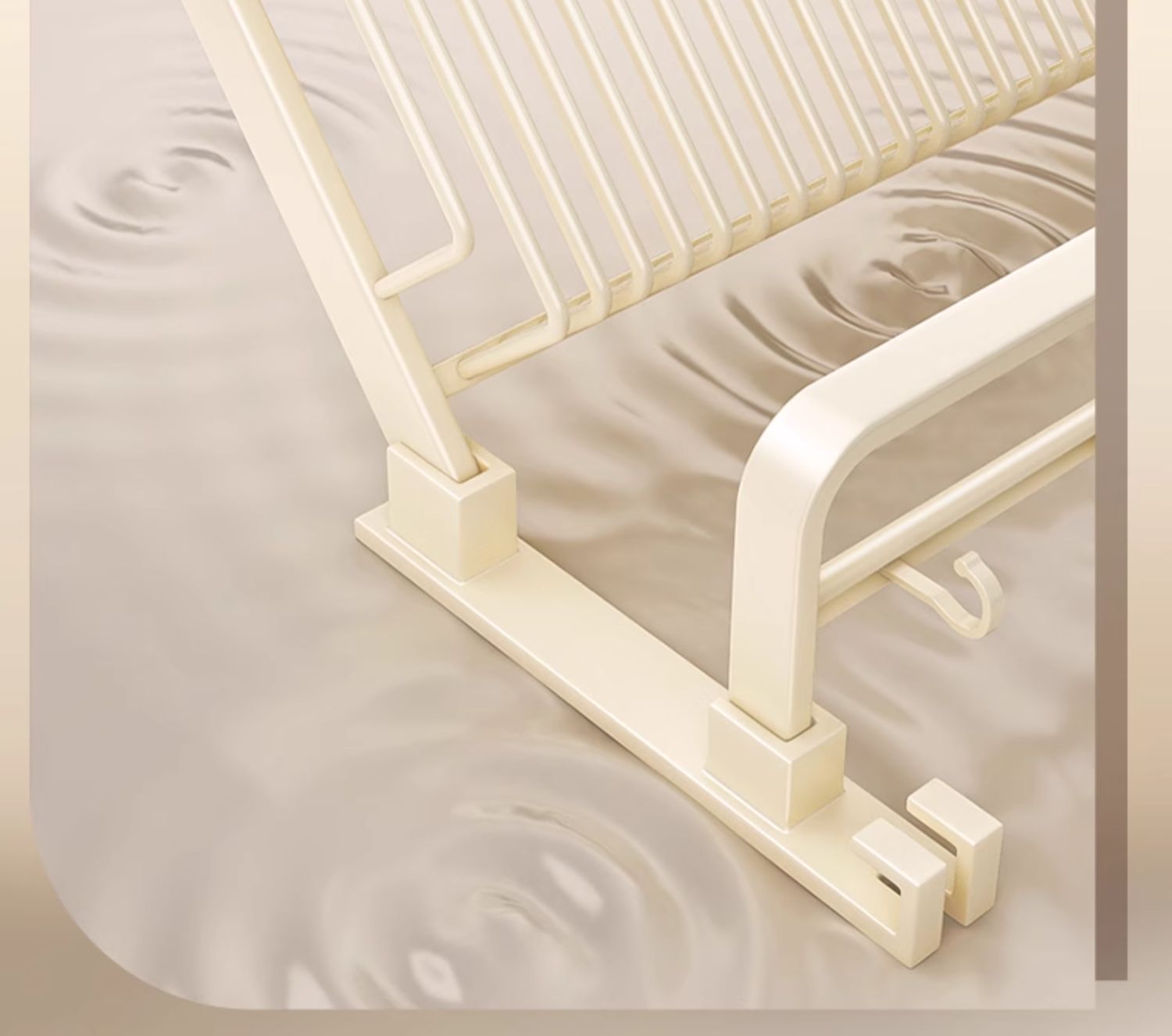 Cream-style bathroom towel rack, bath towel rack, storage rack, corner rack, no need for drilling, bathroom hardware hangers set pic 6