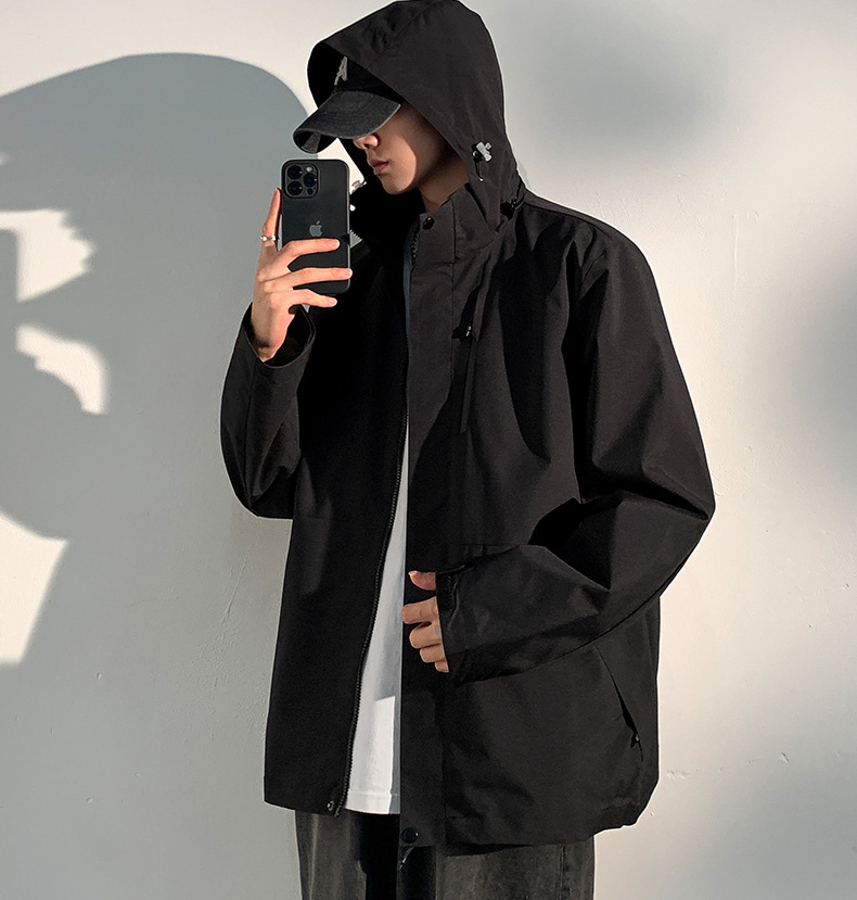 windproof waterproof casual detachable hooded outdoor suit pic 14