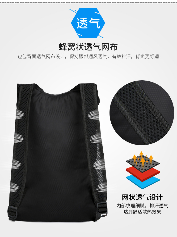 Wholesale of cross-border best-selling ultra-light skin bags, casual travel portable storage bags, and multi-functional foldable backpacks pic 7