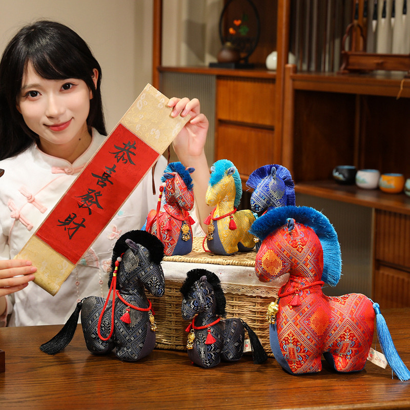 马年吉祥物公仔2026生肖马年娃娃礼物玩偶摆挂件毛绒玩具年会礼品详情4