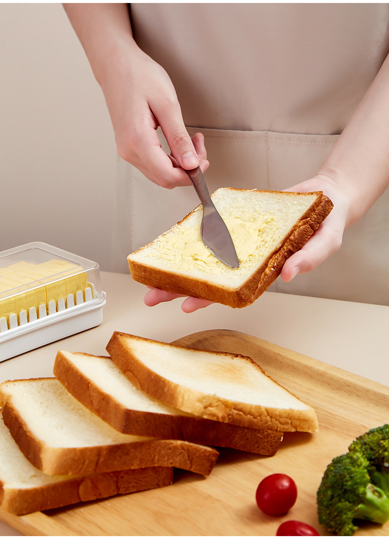黄油切割盒牛油切割器冰箱保鲜盒收纳密封带盖分割盒子储存盒详情9