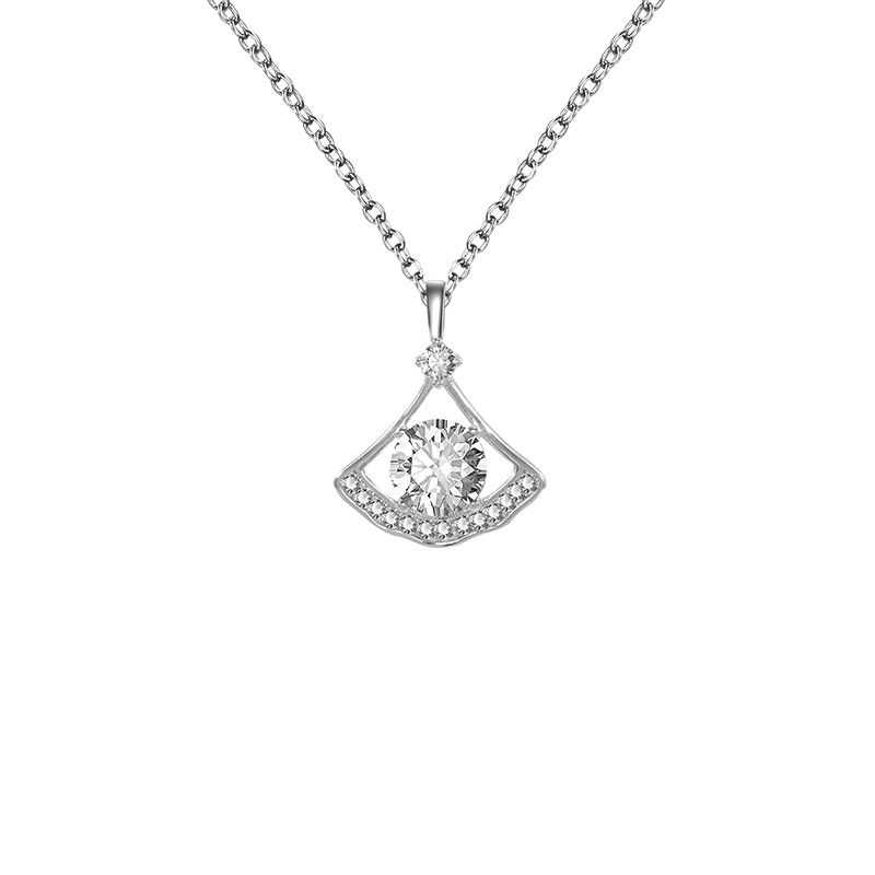Zhuoheng Zhenxuan s925 Pure Silver Clover Necklace with micro-inlaid zircon, exquisite and compact design, fashionable little dress necklace for women pic 31