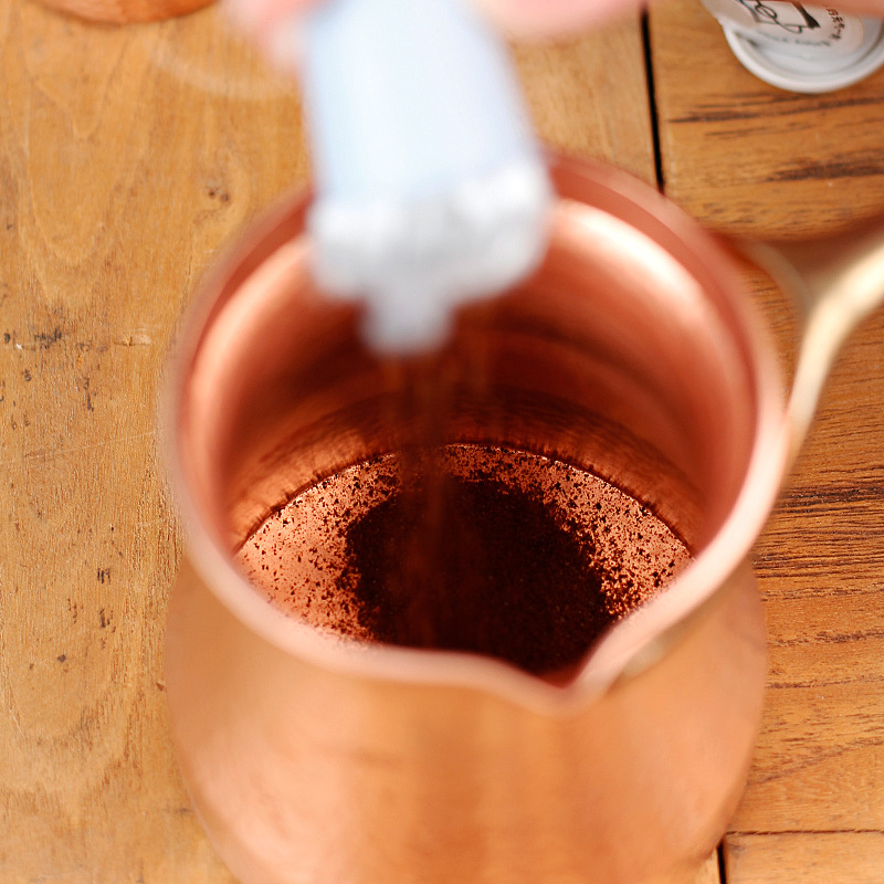Turkish handcrafted coffee pot, popular open flame pure copper, original imported, hand-brewed pot with hanging ears, Italian style pic 15