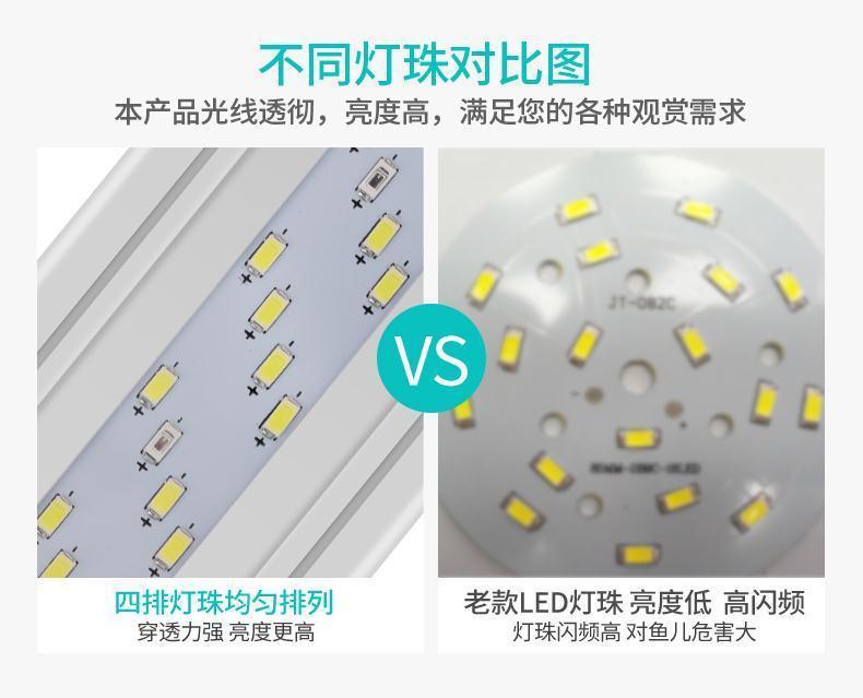 鱼缸节能灯led专用照明灯乌龟造景防水灯水灯中小型水族箱架灯详情3