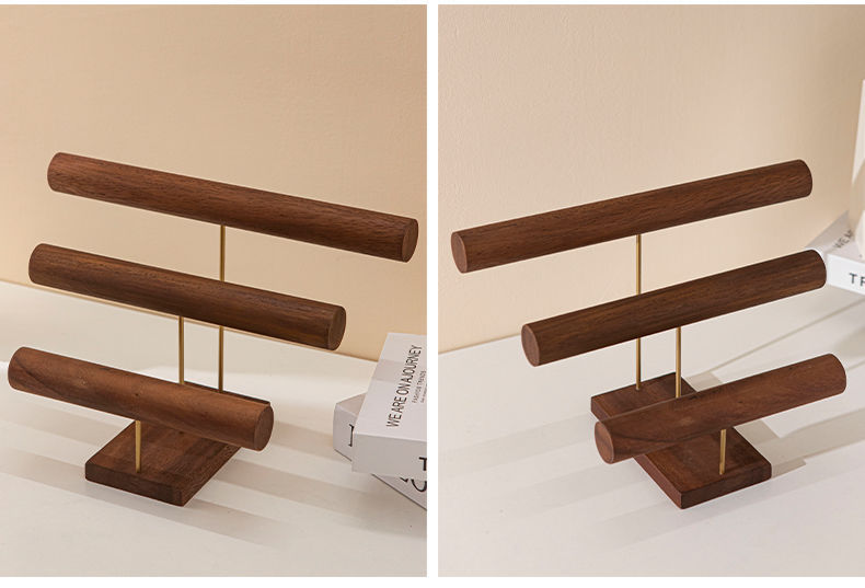 实木饰品展示架项链耳钉耳环饰品珠宝陈列道具拍摄首饰展示详情9