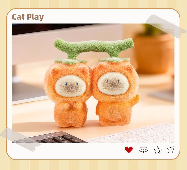 The cat PAI is indeed fun. The blind box Siamese cat figurine is a creative couple and becomes a figurine desktop birthday gift for women pic 20