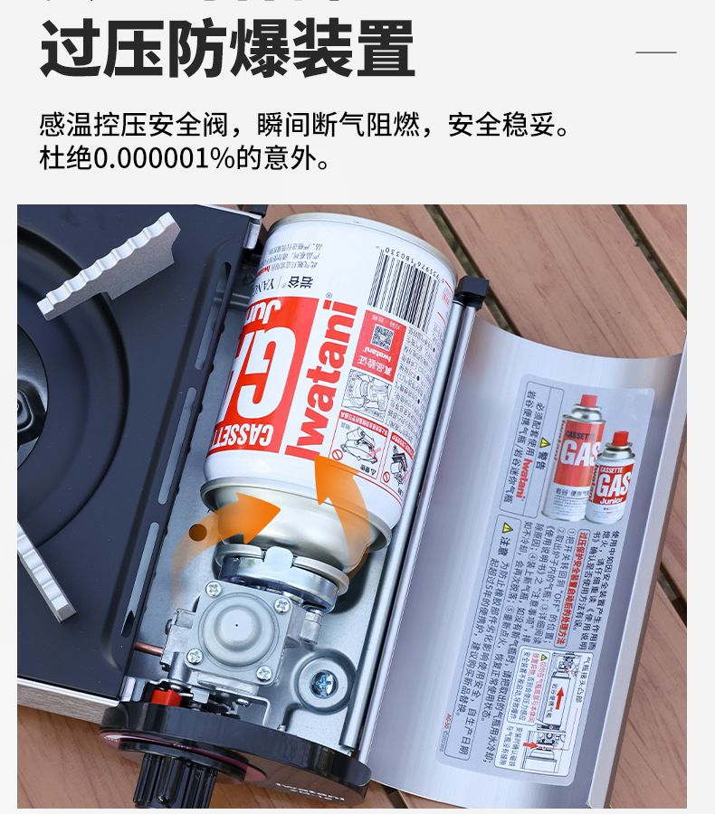 岩谷卡式炉ZM-1S迷你卡士炉便携烧烤炉子户外燃气卡磁炉卡斯炉详情6