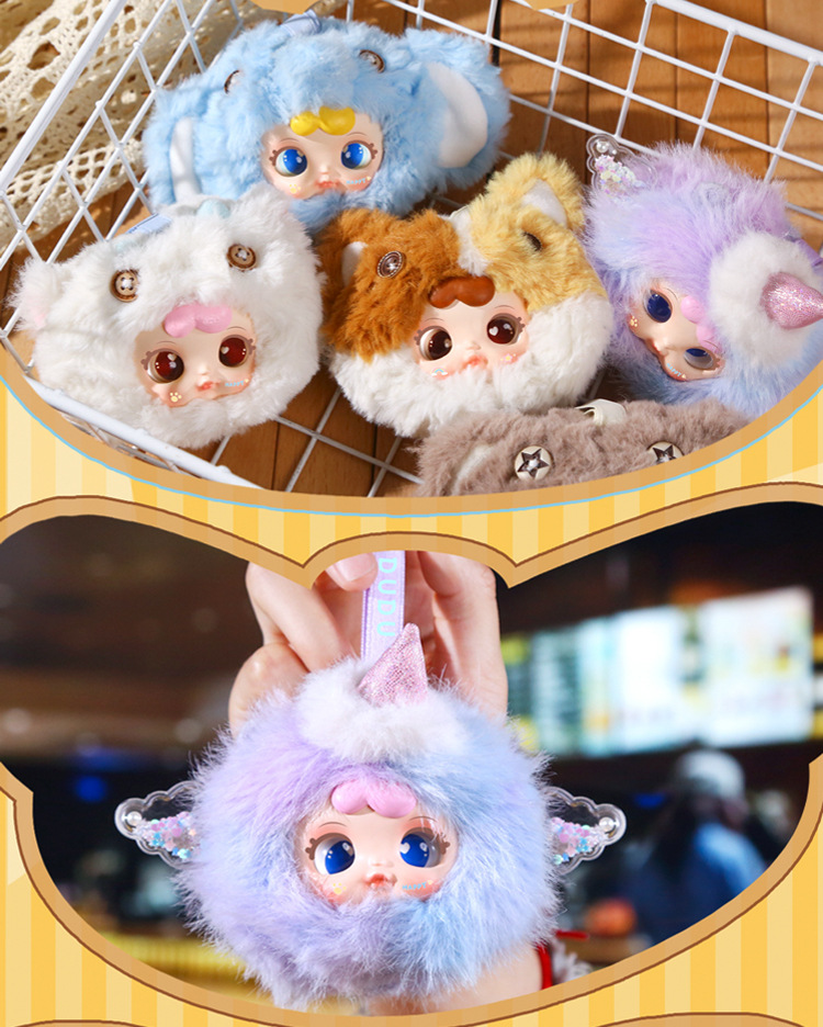 DUDU Cute Pet Zoo pendants, plush blind boxes, trendy bags, decorative pendants, factory direct sales and wholesale pic 16