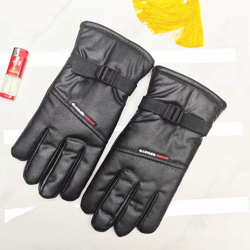 Imitation deerskin sports outdoor fleece gloves for warmth, thickened windproof cycling, winter cotton gloves for cold protection, wholesale from the manufacturer pic 12