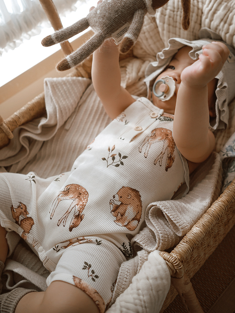 2025夏款婴儿衣服ins婴儿连体衣a类宝宝吊带哈衣爬服详情19