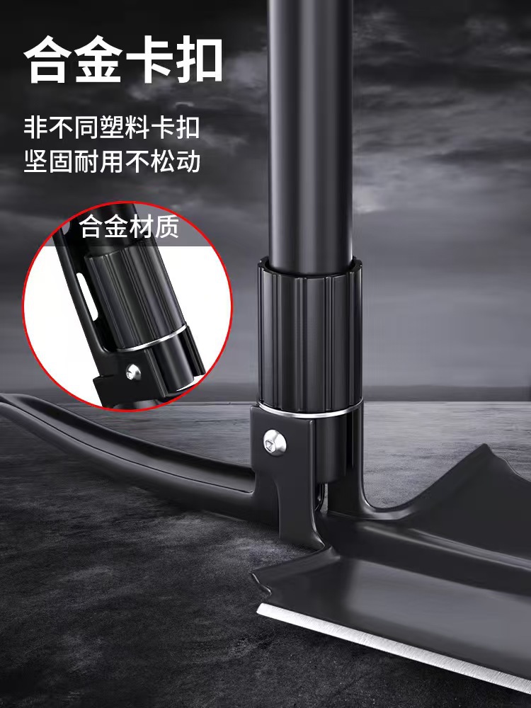 户外多功能用品铁锹折叠铲小号带指南针山地野营铲便携式折叠钓鱼详情7