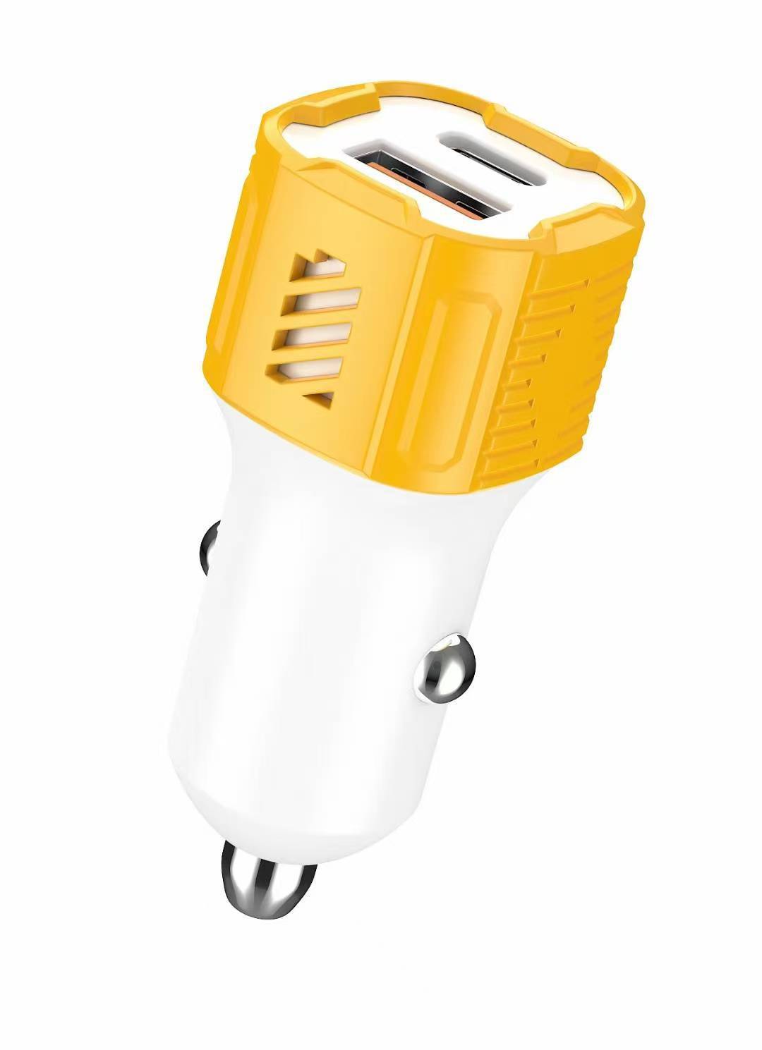 跨境热销车载充电器适用华为小米三星手机超级快充机甲风格车充详情11