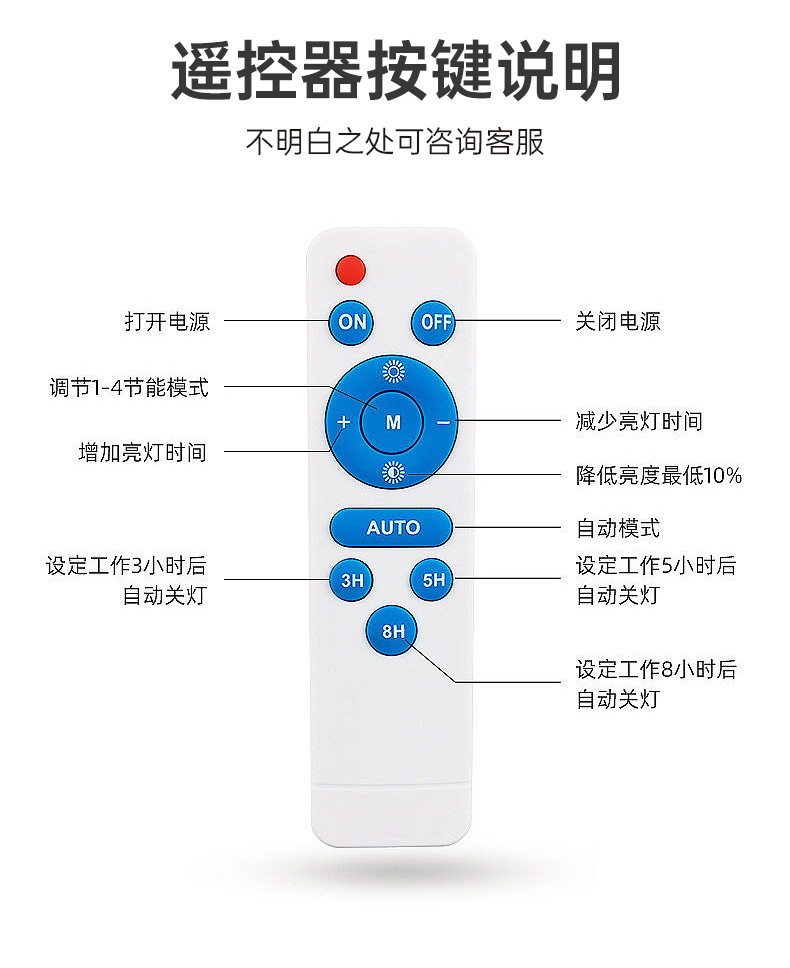 户外太阳能灯家用庭院灯led防水投光灯大功率太阳能路灯厂家批发详情12