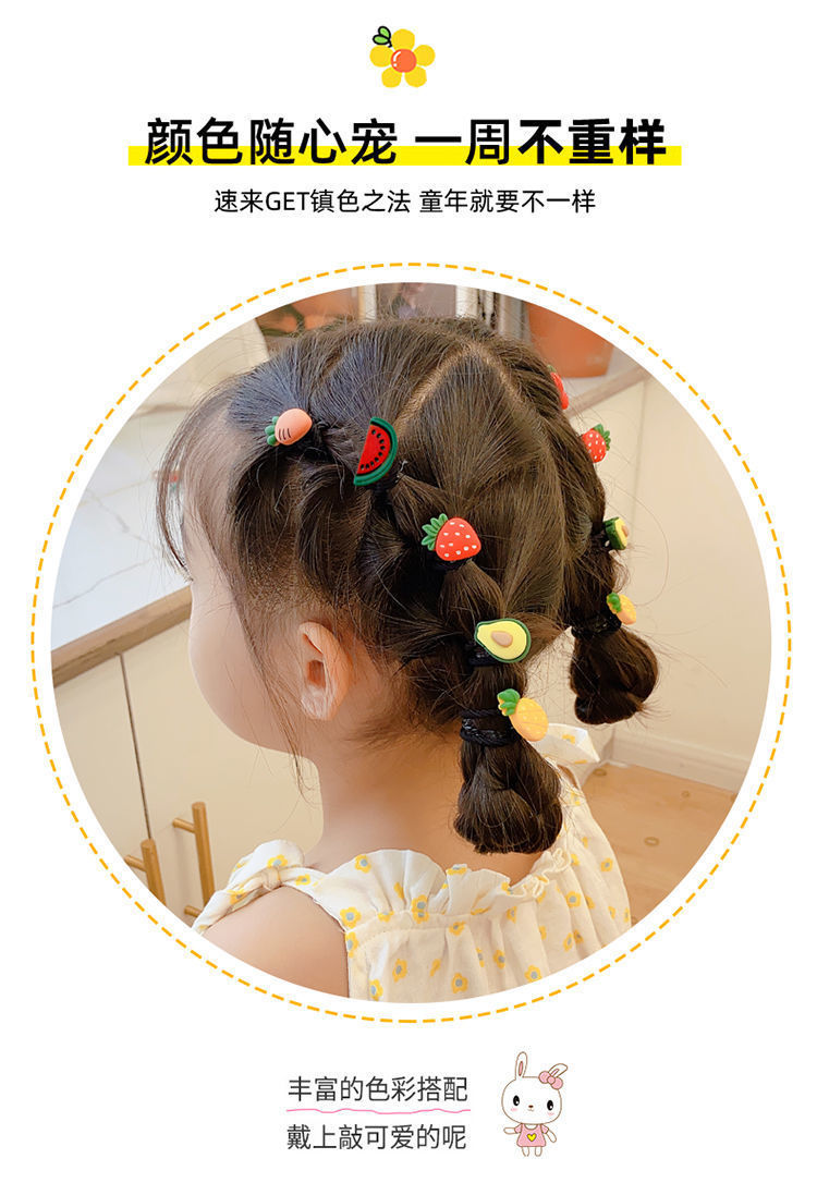 抖音爆款儿童发圈扎头发弹性好婴幼儿拇指圈头绳小号皮筋女童发绳详情2