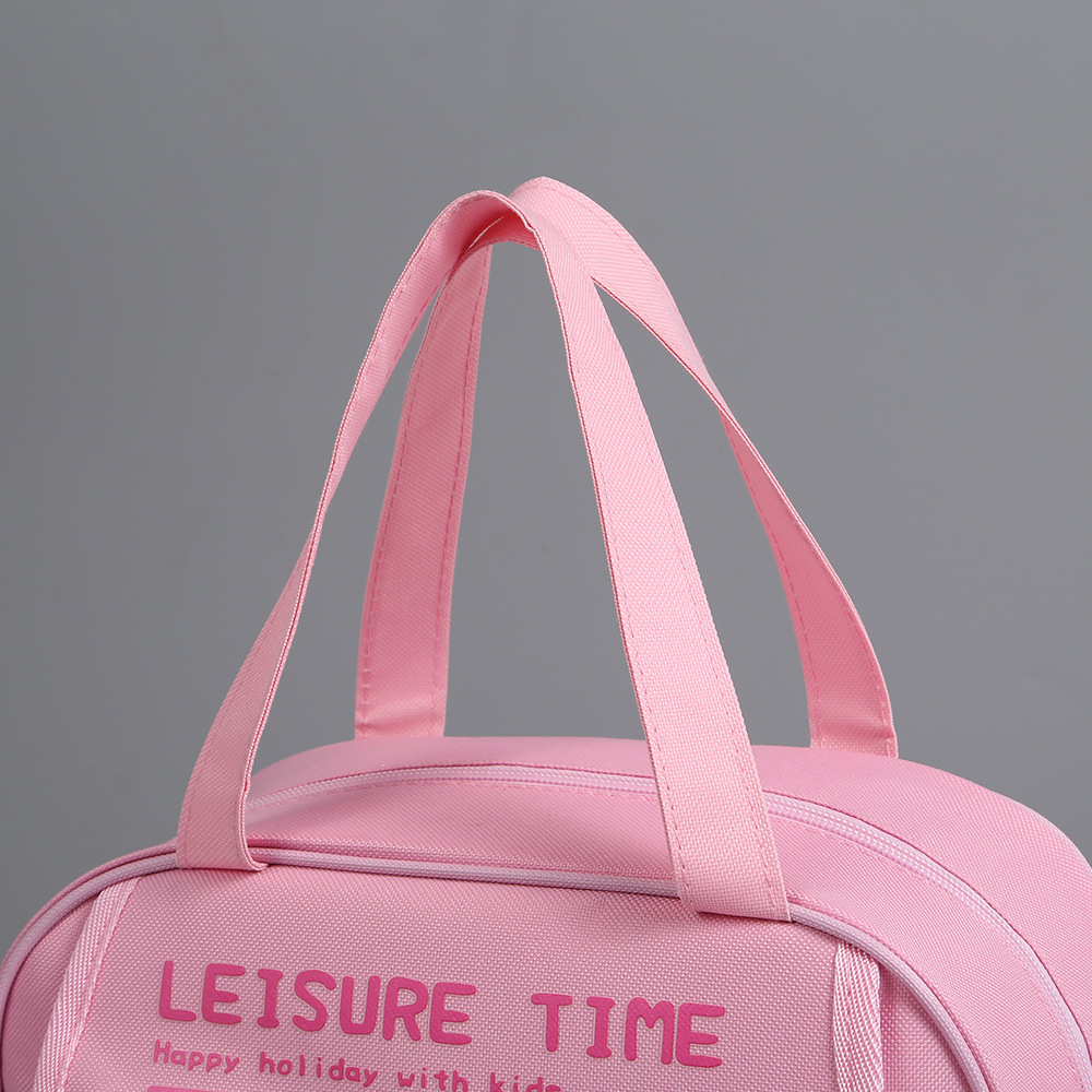 学生多功能书包 三用可斜跨可手提可背包卡通牛津布双层补习背包详情11