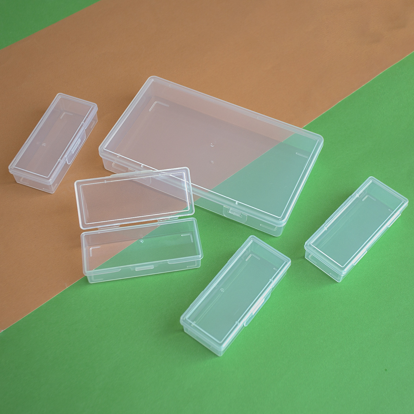 Compartments plastic desktop storage box with 10, 15 and 24 compartments transparent button fishing gear accessories, jewelry and cosmetics packaging box pic 55