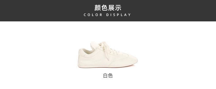 葡萄妈studiolee同款  奶芙少女~超软皮面秀气圆头系带阿甘德训鞋详情4