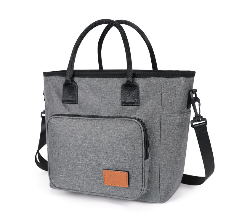 跨境亚马逊牛津布餐包单肩斜挎包保温饭盒收纳包折叠便携保温冰包详情7