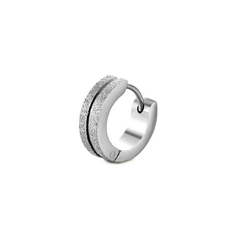 4X9 matte earring stainless steel earrings, Amazon cross-border bestsellers, personalized earrings, trendy punk earrings pic 9