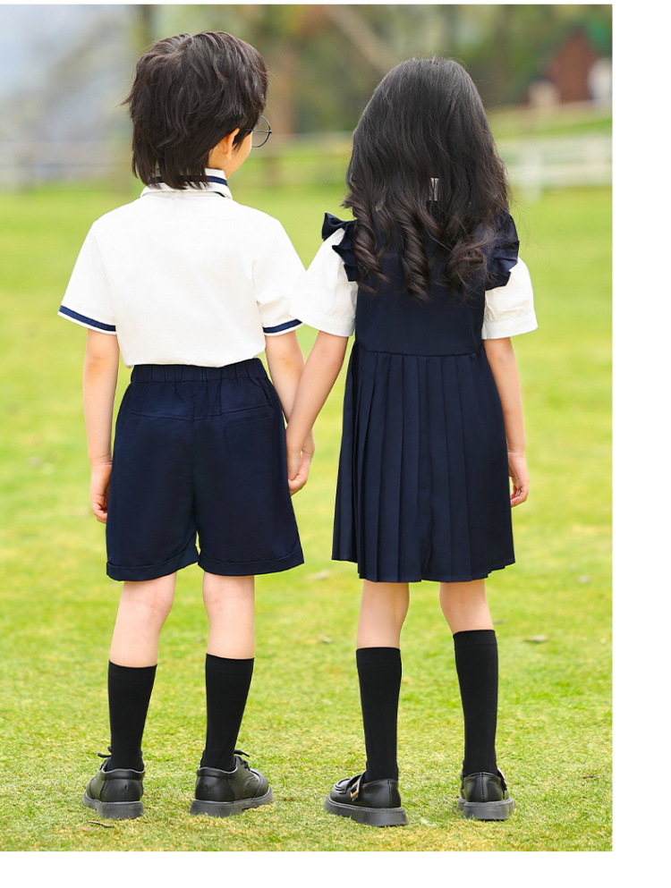 小学生夏季班服英伦衬衫套装幼儿园园服儿童校服毕业照合唱演出服详情18