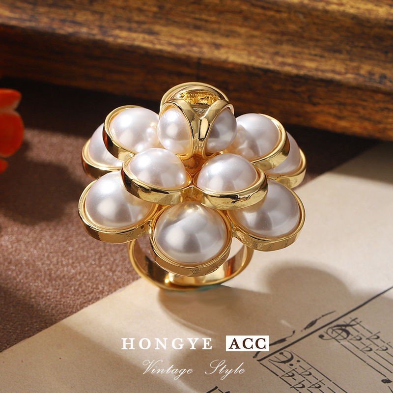 法式复古vintage高档戒指高级感小众中古精致个性西装轻奢指环女详情16