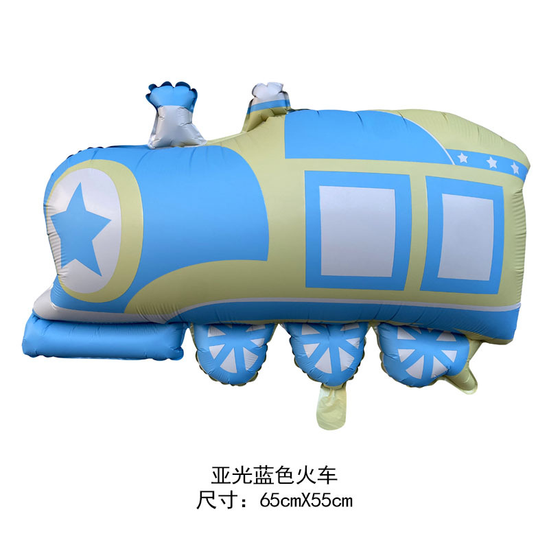 新款哑光卡通汽车飞机潜水艇铝膜气球男孩儿童生日派对布置气球详情8