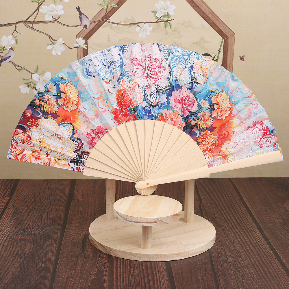 Hemu Bone Craft Fan Factory wholesals creative gifts. Customize 16/18/24 square wooden bone fans according to your drawings pic 3