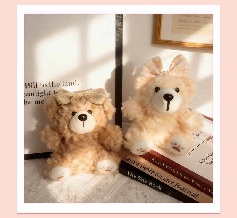 蝴蝶结小熊钥匙扣小挂件毛绒高级感书包挂件地推实用小礼品小物件详情9