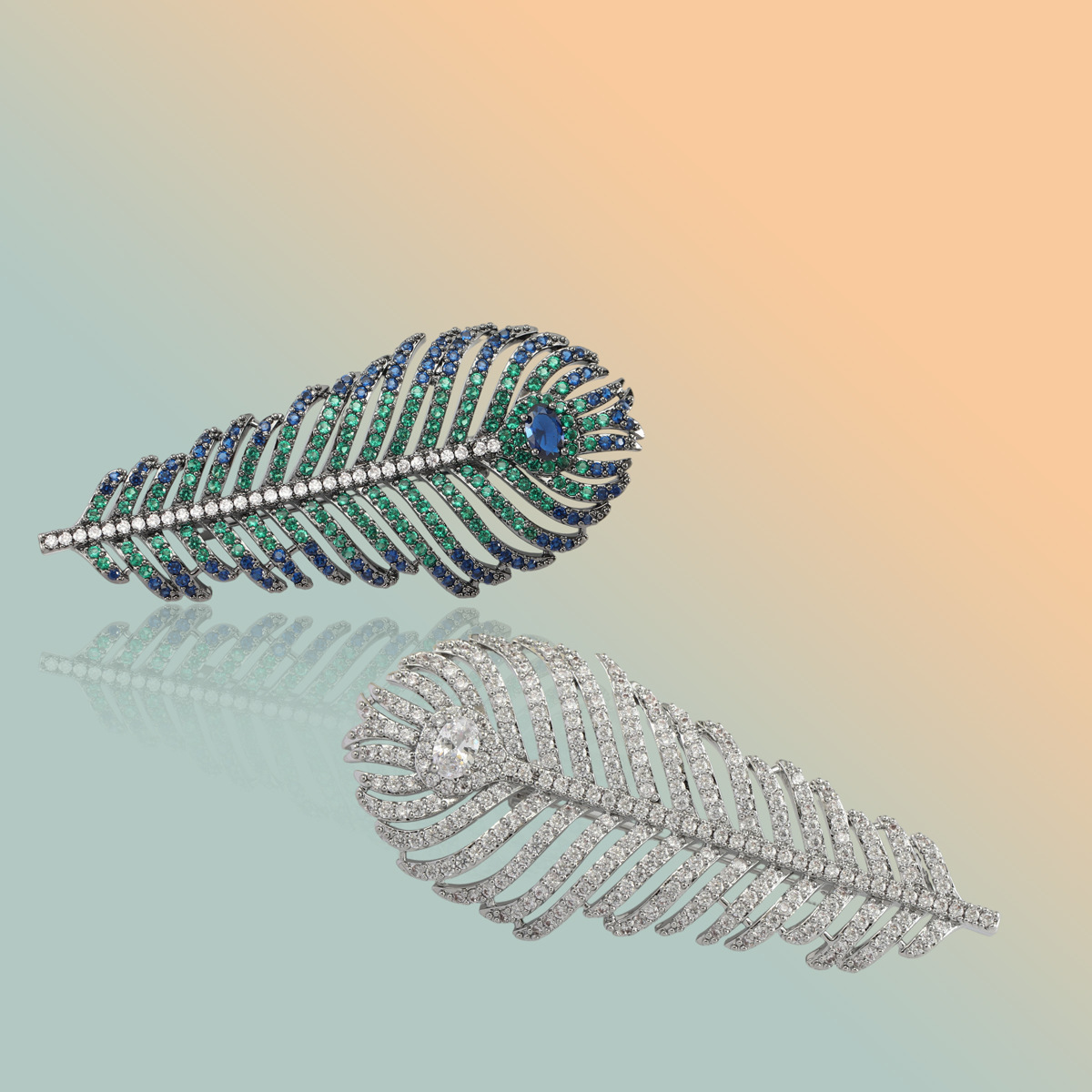 中古高档羽毛气质胸针时尚翅膀爆闪优雅精致胸花西装大衣配饰别针详情4