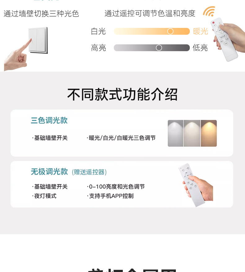 轻奢客厅灯吸顶灯2024年新款水晶灯全光谱感卧室主灯圆形护眼灯具详情20