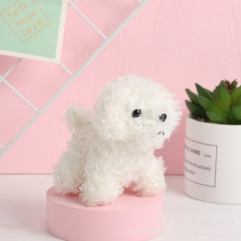 仿真泰迪狗毛绒玩具公仔小狗布娃娃玩偶可爱狗卷毛摆件玩具卡通详情15