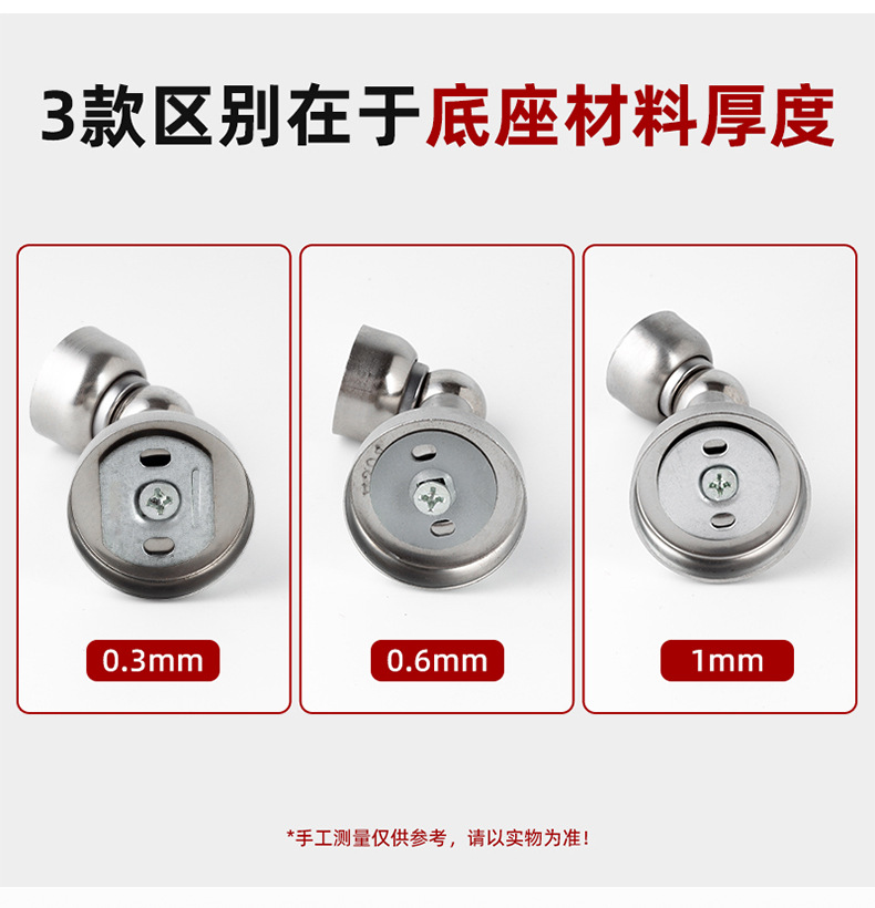 不锈钢门吸 酒店工程房门防撞防风强磁墙吸 卧室木门卫生间阻门器详情3