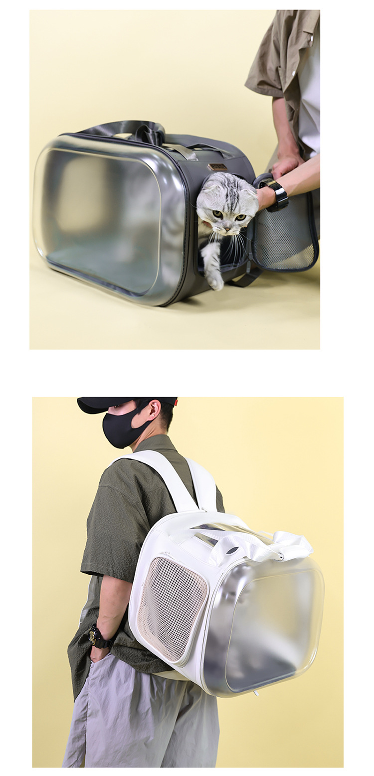 Cat bag, portable pet suitcase, dog bag, space capsule suitcase, large-capacity dual-purpose cat backpack pic 18