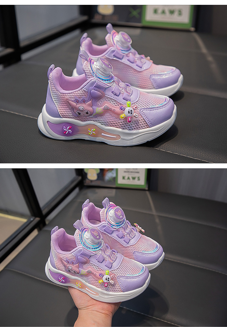 女童运动鞋2024新款网面鞋学生卡通鞋库洛米跑步鞋中大童休闲鞋子详情14