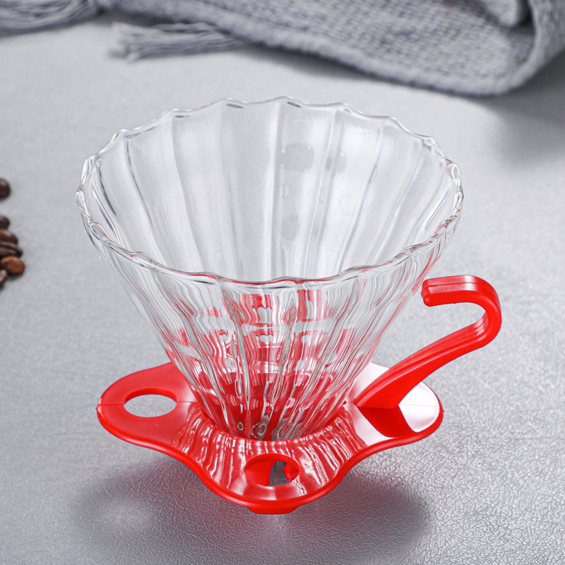 Coffee filter, high borosilicate glass V60 coffee filter cup, coffee funnel for large volume, discount available, logo printed pic 7